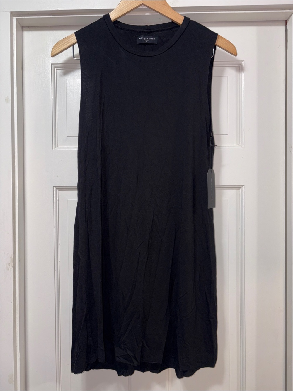 Michael Lauren Sleeveless black t-shirt